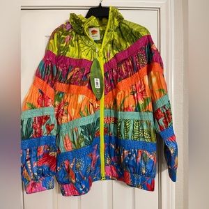 New Farm Rio Mixed Pattern Windbreaker